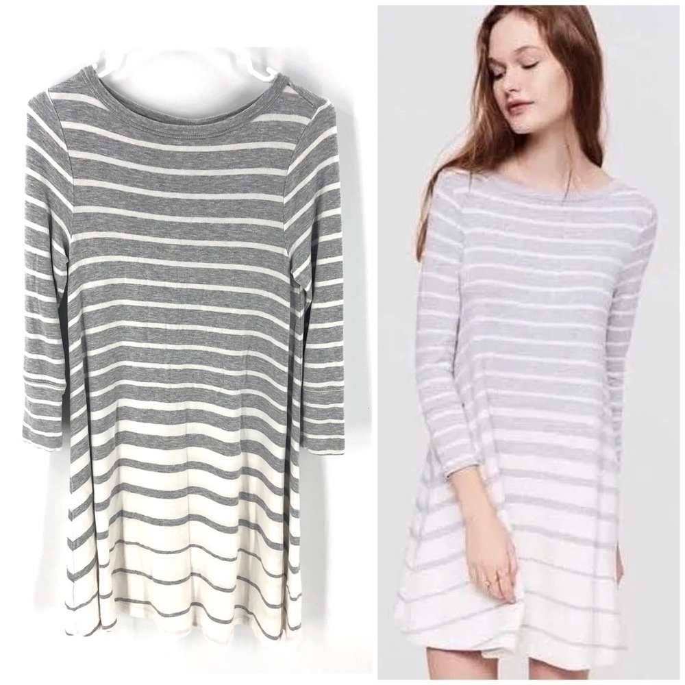 Lou & Grey SignatureSoft Stretch Jersey Dress Size XS Cozy Coastal Comfy Casual